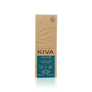 KIVA - KIVA - Edible - Midnight Mint - Dark Chocolate Bar - CBN - 100MG