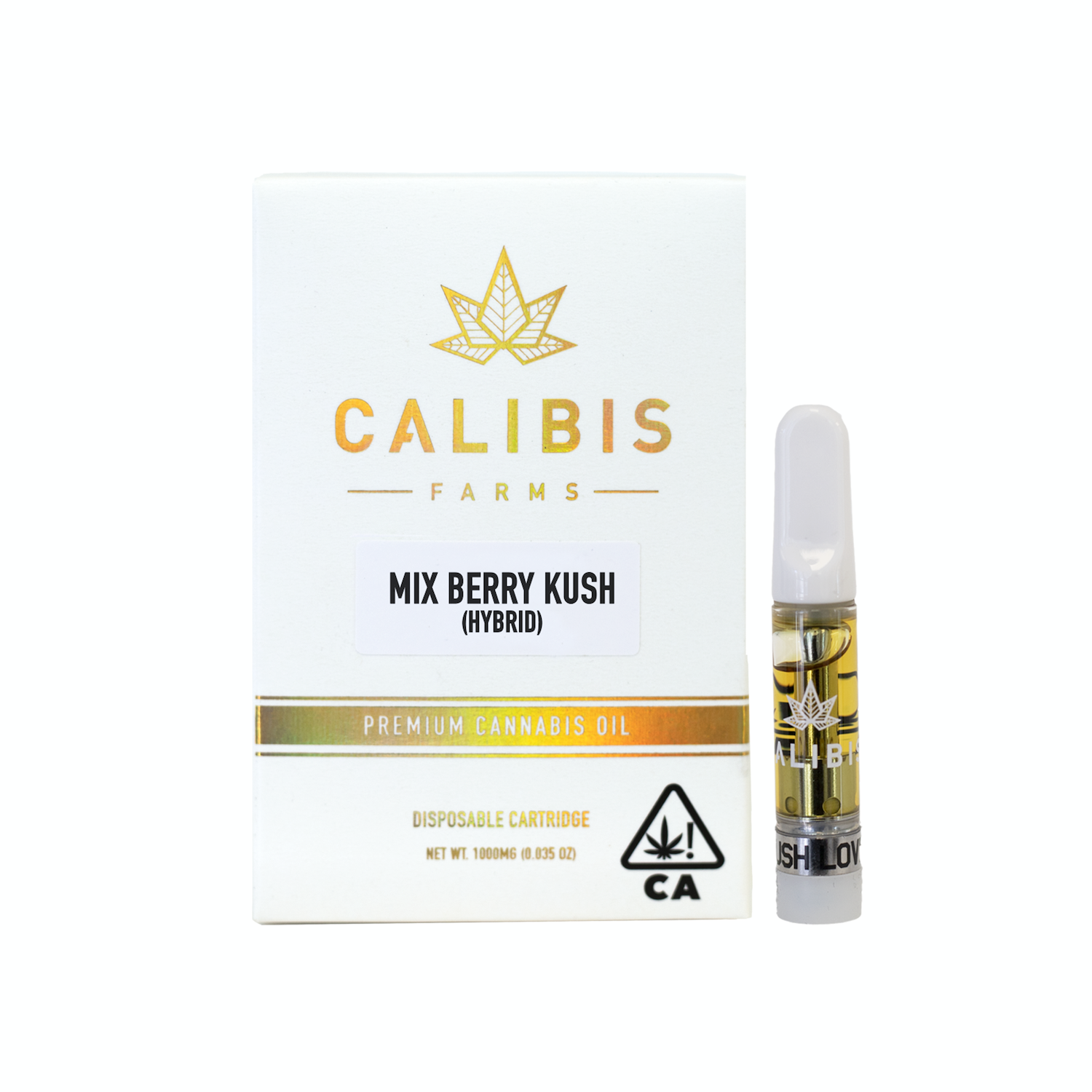 Blueberry Kush Calbis Vape Cartridge 1g Cannabis Delivery Sacramento