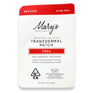 MARY'S MEDICINALS - Marys Medicinals - Recover - 1:1 THCA - Patch - 20mg