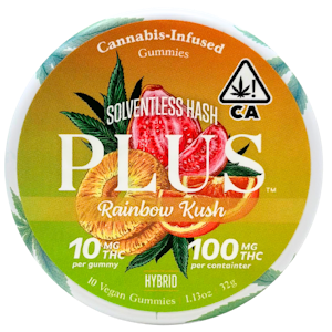 PLUS PRODUCTS - Plus - Unwind - Rainbow Kush - Gummies - 10pk - 100mg