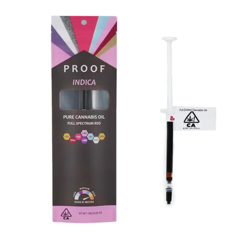 Proof - 583mg THC Indica - Granddaddy Purple Full Spectrum Oil Syringe - Proof Main Image
