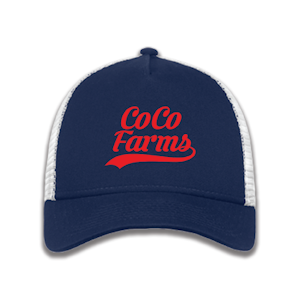 CoCo Farms - Navy/White CoCo Farms Trucker Hat