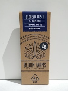 Bloom Farms - Bloom Farms Bedhead OG 5:1 LR 1g