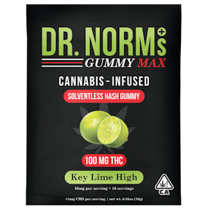 DR. NORM’S - [DR. NORM’S] THC GUMMY - 100MG - KEY LIME HIGH (S)