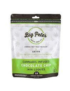 Chocolate Chip Sativa Cookies - 100mg - Big Pete's