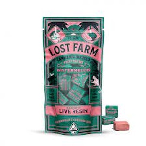 LOST FARM - Lost Farm - Watermelon (Gelato) Live Resin Chews 100mg