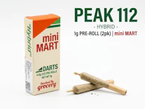Peak 112 -Hybrid- 29.60% THC | 1g Pre-Roll (2pk) | mini MART -n8 front