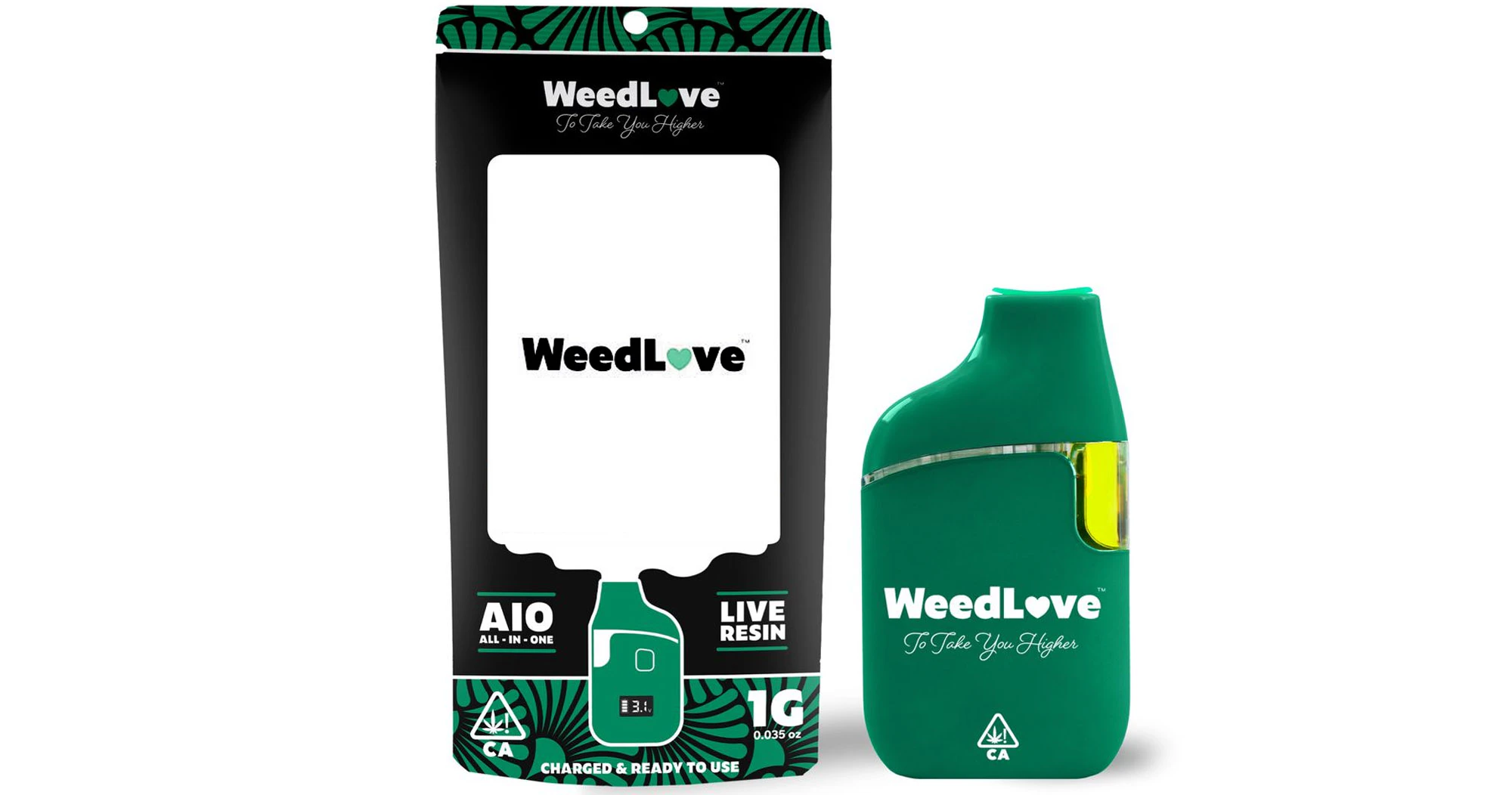 Weedlove - WeedLove - Pluto OG Live Resin AIO - 1g Main Image