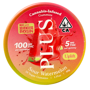 PLUS PRODUCTS - Plus - Uplift - Sour Watermelon - Gummies - 20pk - 100mg