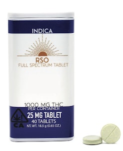 Indica - 1000mg - RSO Tablets - Emerald Bay Wellness