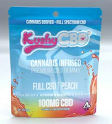 KUSHY PUNCH: Peach Flavor - CBD 100mg Edible Gummy 