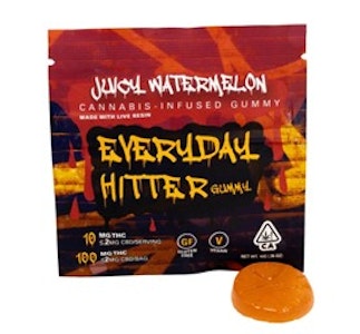 Everyday - Juicy Watermelon 100mg Live Resin Single Gummy - Everyday Hitter