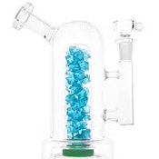Glass - 6.5" Crystal Chamber Water Pipe