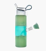 Glass - 9.5" Assorted Water Bottle Style Water Pipe