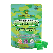 Muha Meds-Mambas-Sour Apple-Hash Rosin Infused Gummies-200mg-Sativa