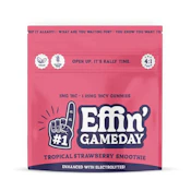 Effin' | 10pk Gummies | Game Day Strawberry Tropical Smoothie 4:1 THC:THCv | 100mg