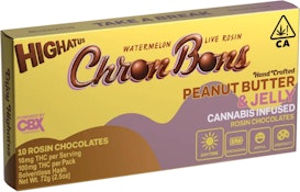 Peanut Butter & Jelly ChronBons 10pk 100mg Live Rosin Chocolate Bites - Highatus