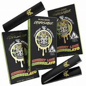 MUHA MEDS - Muha Meds - Cherry Lime Sherblato - 1g Live Resin Disposable Vape