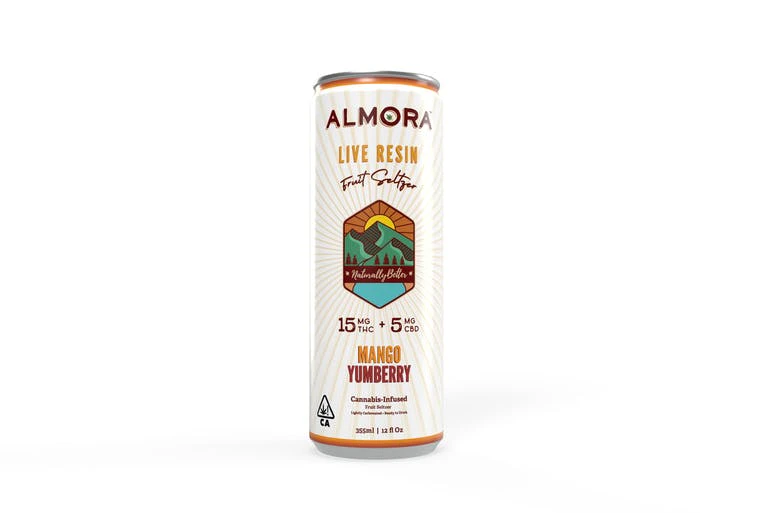 ALMORA FARMS - Live Resin Mango Yumberry Seltzer (12 oz) Main Image