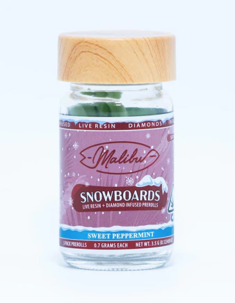 Malibu Gold - Malibu - Snowboards Sweet Peppermint - 6pk Infused Pre-Rolls Main Image