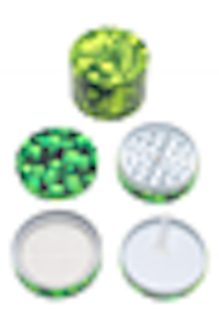 SPS Wholesale - 50MM 4PC GLOW IN DARK SKULL ALUMINUM GRINDER