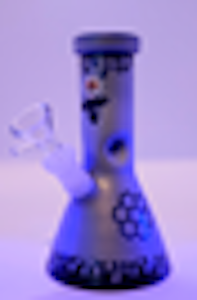 Crush - 6" FROSTED COOL COLOR MINI BEAKER WATER PIPE