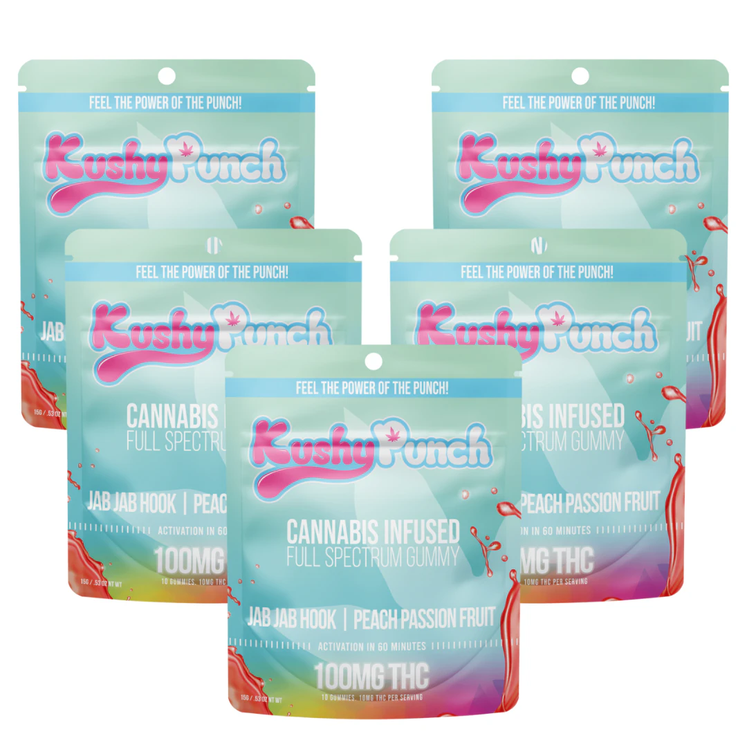 Kushy Punch - Bundle 5 Pack: Peach Passionfruit - Jab Jab Hook Main Image
