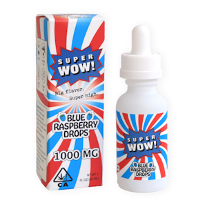 SUPER WOW -  1,000mg THC Blue Raspberry Tincture 30ml - SuperWow