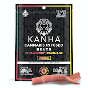 Kanha - Sour Strawberry Lemonade Belts 100mg