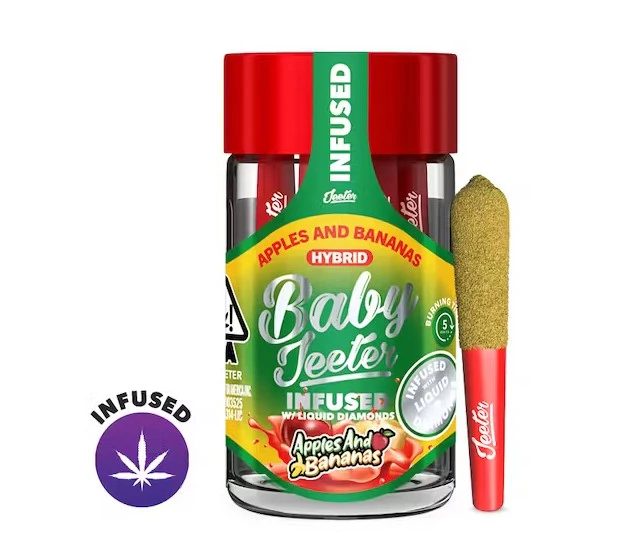 Jeeter - [Jeeter] Infused Baby Preroll 5 Pack - 2.5g - Apples & Bananas (H) Main Image