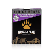 Grizzly Peak Infused 7pk Prerolls 3.5g Indica Bones $40
