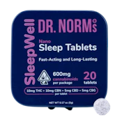 Dr. Norm's - Nano Sleep Tablets 2:2:1:1 THC:CBN:CBD:CBG 20ct 200mg