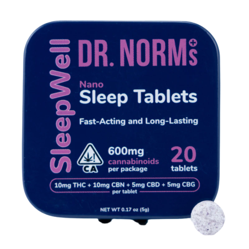 Dr. Norm's - Dr. Norm's - Nano Sleep Tablets 2:2:1:1 THC:CBN:CBD:CBG 20ct 200mg Main Image