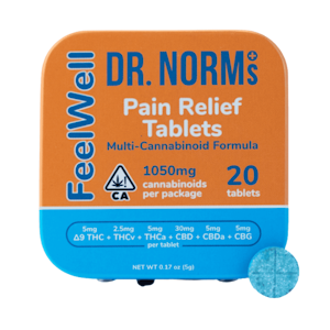 DR. NORM'S - Dr. Norm's - Pain Relief Tablets 10:5:10:60:10:10 THC:THCv:THCa:CBD:CBDa:CBG 20ct 100mg
