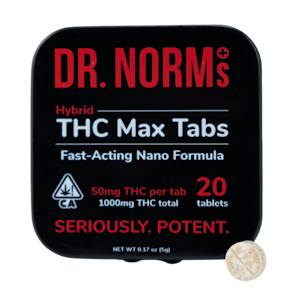 DR. NORM'S - Dr. Norm's - Hybrid THC Max Tablets 20ct 1000mg
