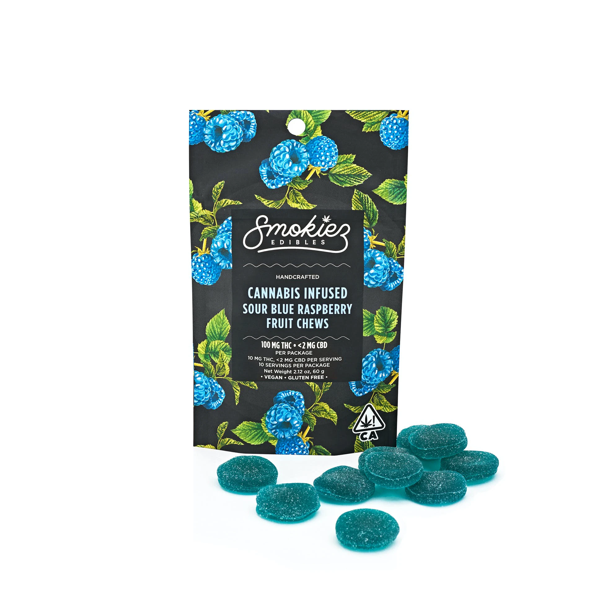 SMOKIEZ - Smokiez fruit chews Sour Blue Raspberry 100mg Main Image