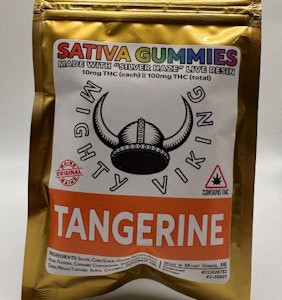 Tangerine - 100mg Sativa Gummies - Mighty Vikings