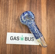 Glass Pipe - 4 1/2" - blue stripe