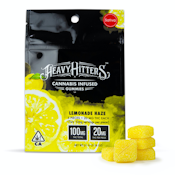 100mg THC Heavy Hitters - Lemonade Haze Gummies (20mg - 5 pack)