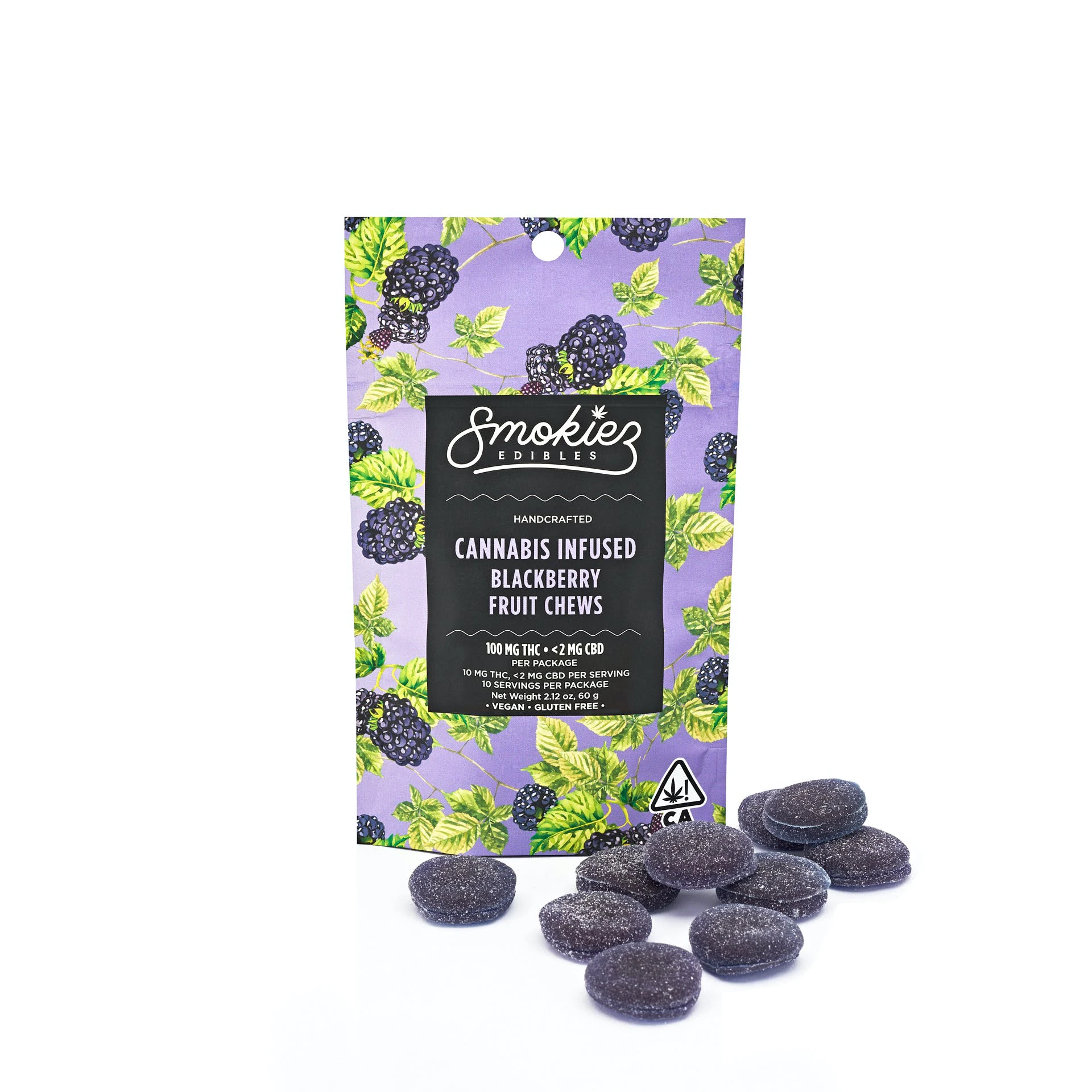 SMOKIEZ - Smokiez fruit chews Blackberry 100mg Main Image