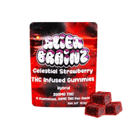 Alien Brainz-Celestial Strawberry-Gummies-200mg-Hybrid