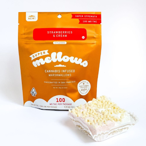 Mellows - Strawberries & Cream Marshmallow - 100mg (S) - Mellows