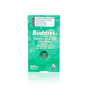 BUDDIES - BUDDIES - Disposable - Cherry Orange Apricot - Live Resin - All-In-One - 1G