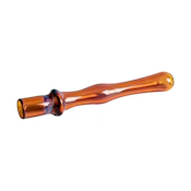 4" AMBER MAGIC ONE HITTER - RED EYE GLASS