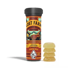 LOST FARM - [Lost Farm] Live Resin Gummies - 100mg - Cinnamon Apple Cereal Milk (H)