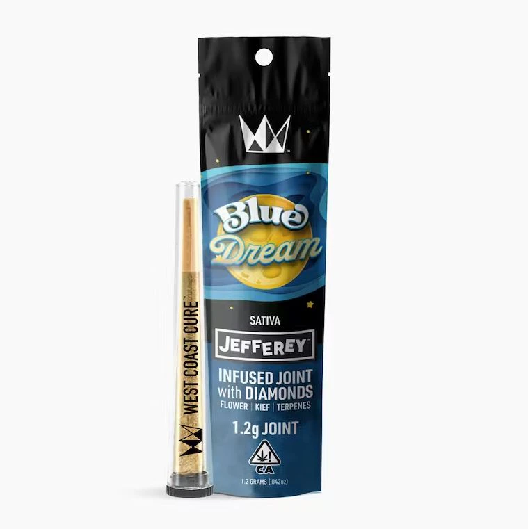 West Coast Cure - West Coast Cure - Jefferey Pre Roll - Diamond Infused - Sativa - Blue Dream - (1.2g Total) Main Image