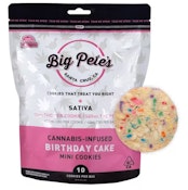 [Big Pete's] THC Cookies - 100mg - Birthday Cake (S)