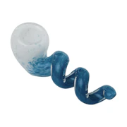 Human Grade | Corkscrew | White Frit with Blue