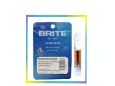Biscotti Sherb Liquid Live Resin - Indica 1g Cart - Brite Labs