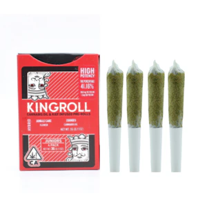 KINGPEN - 3g Jungle Cake x Zookies Infused Pre-roll Pack (0.75g - 4 pack) - King Pen